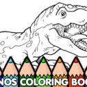 Dinos Coloring Book 3 dinos coloring book 1