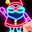 Draw Glow Christmas - Draw & Color 9 draw glow christmas draw color