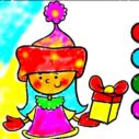 Easy Coloring SantaClaus 7 easy coloring santaclaus 1