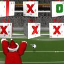 Santa kick Tac Toe 5 santa kick tac toe